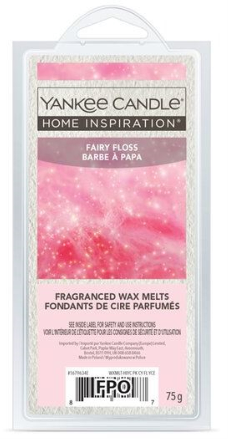 YANKEE CANDLE Yankee Candle Home Inspiration cera per diffusore fragranza Fairy Floss (zucchero filato)